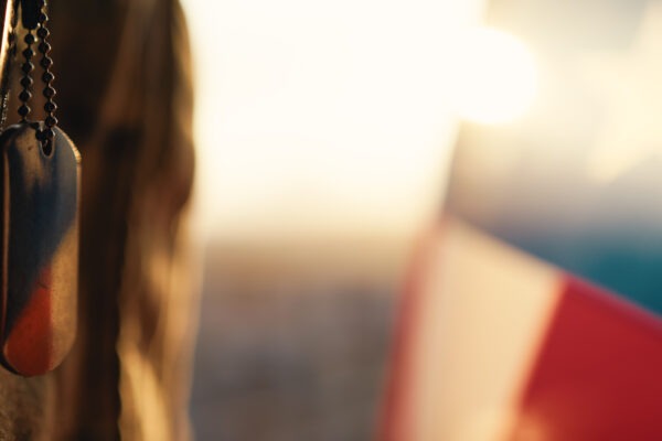 Soldier At Memorial Day Celebration.